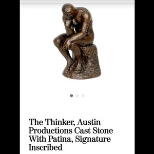 Bronze Thinker Sculpture